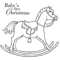 Woodware Clear Magic Singles Stamps - Rocking Horse