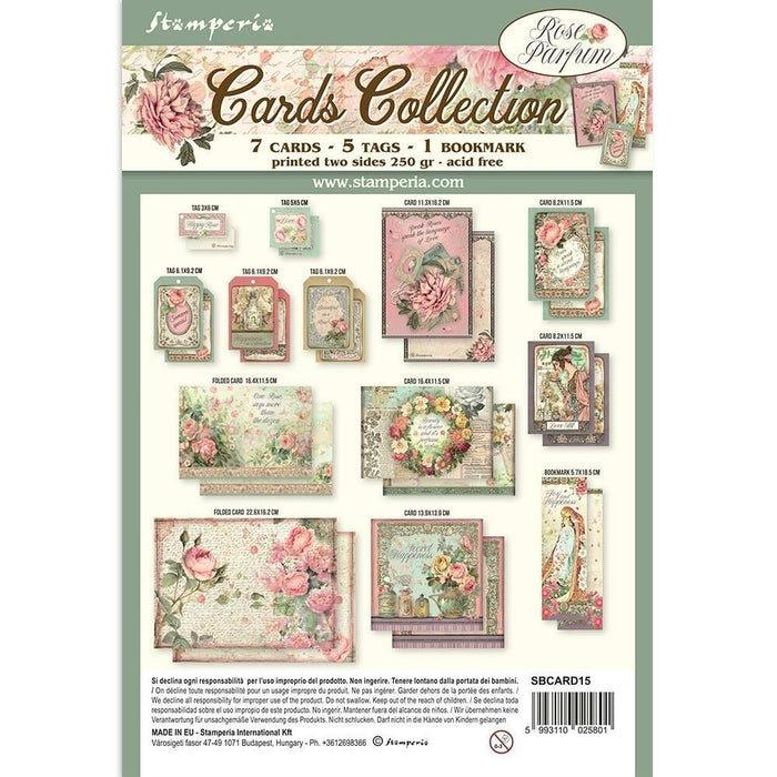 Stamperia Rose Parfum - Cards Collection