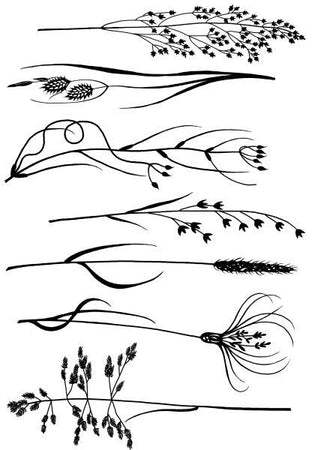 Woodware Clear Magic Singles Stamps - Rushes & Grasses