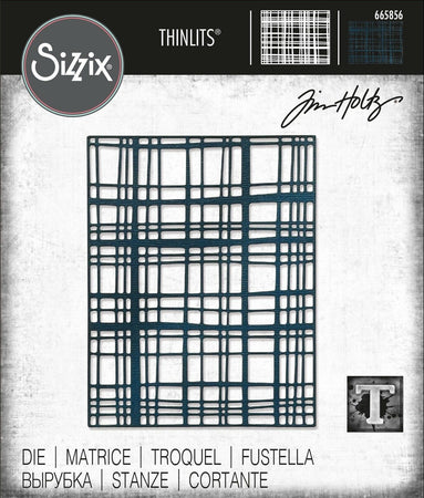 Sizzix Tim Holtz Alterations Thinlits Die - Simple Plaid