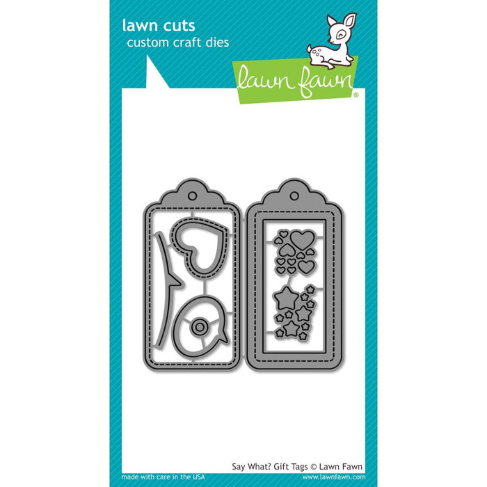 Lawn Fawn Craft Die - Say What? Gift Tags