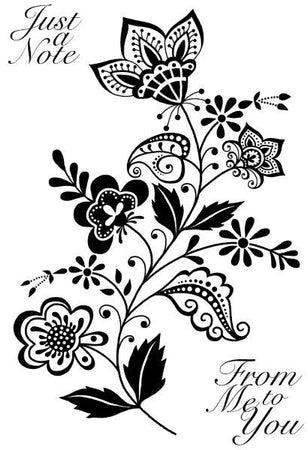 Woodware Clear Magic Singles Stamps - Scandinavian Spray