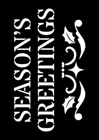 Creative Expressions Mini Stencil - Seasons Greetings