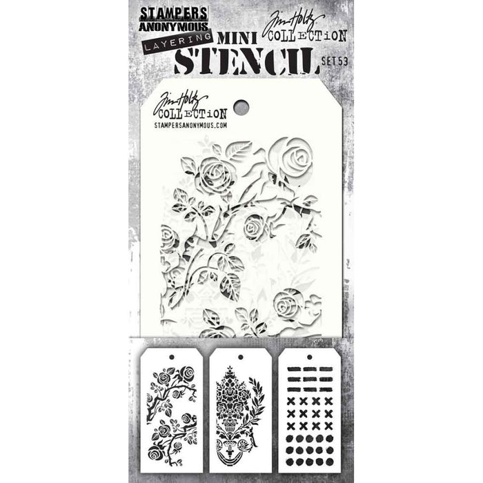 Tim Holtz Mini Layering Stencil - Set 53