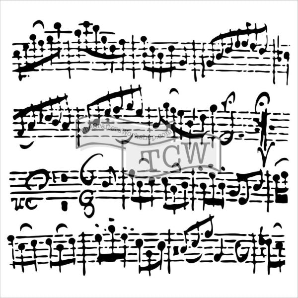 Crafter's Workshop 6x6 Template - Sheet Music
