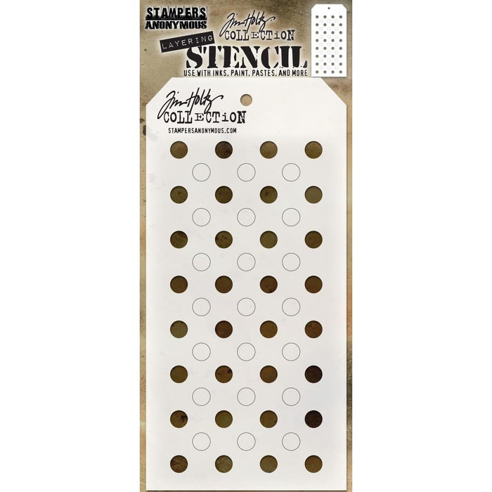 Tim Holtz Layering Stencil - Shifter Dots