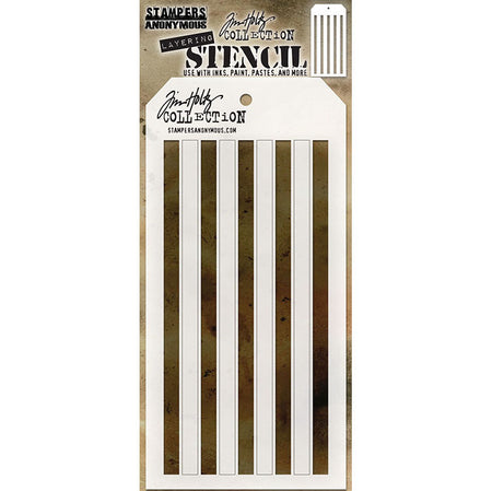 Tim Holtz Layering Stencil - Shifter Stripes
