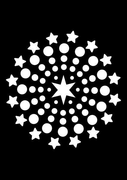 Creative Expressions Mini Stencil - Shooting Stars