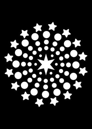 Creative Expressions Mini Stencil - Shooting Stars