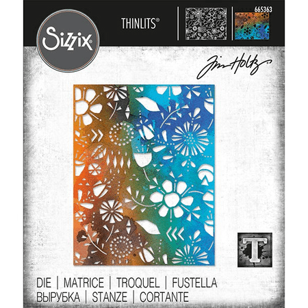 Sizzix Tim Holtz Alterations Thinlits Die - Folk Flowers