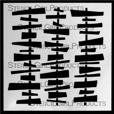 StencilGirl 6x6 Stencil - Signposts