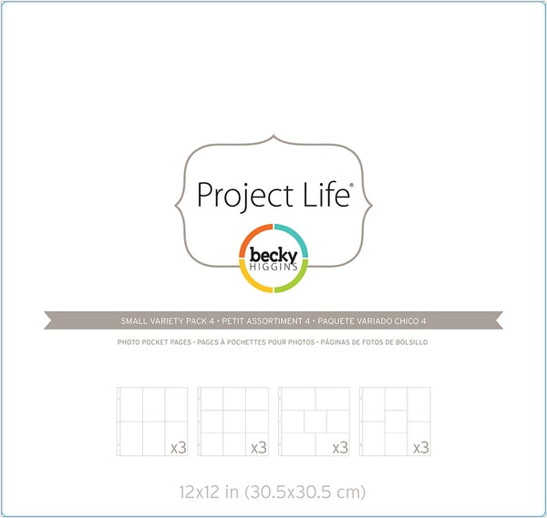 Project Life Photo Pocket Pages - Small Variety Pack 4