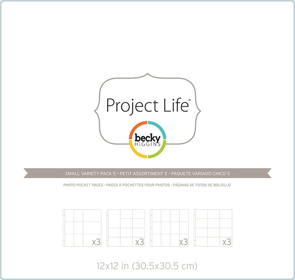 Project Life Photo Pocket Pages - Small Variety Pack 5
