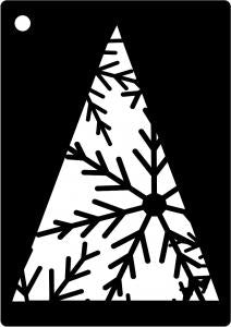Creative Expressions Mini Stencil - Snowflake Tree