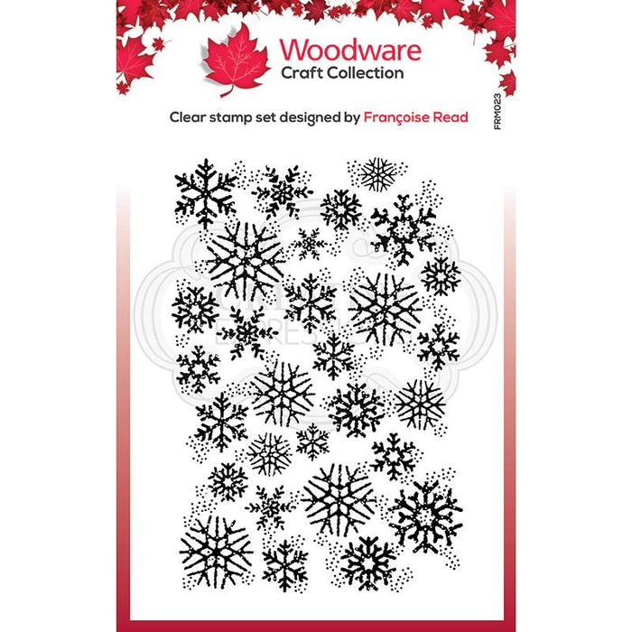 Woodware Clear Magic Singles Stamp - Snowflake Flurry
