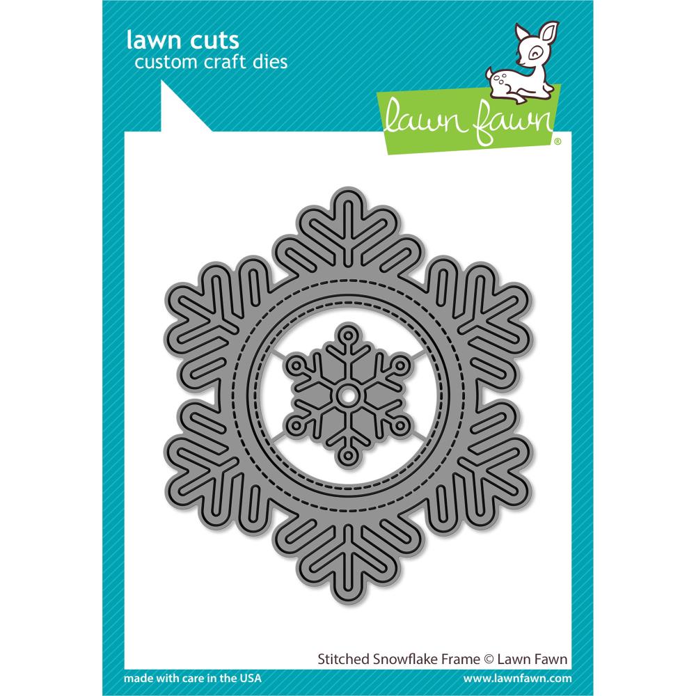 Lawn Fawn Craft Die - Stitched Snowflake Frame