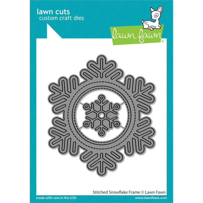Lawn Fawn Craft Die - Stitched Snowflake Frame