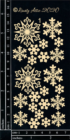 Dusty Attic - Snowflakes Small #1