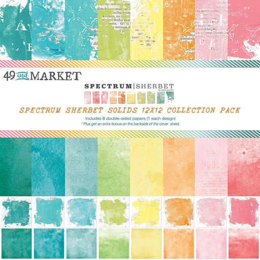 49 & Market Spectrum Sherbet - 12x12 Solids Collection Pack