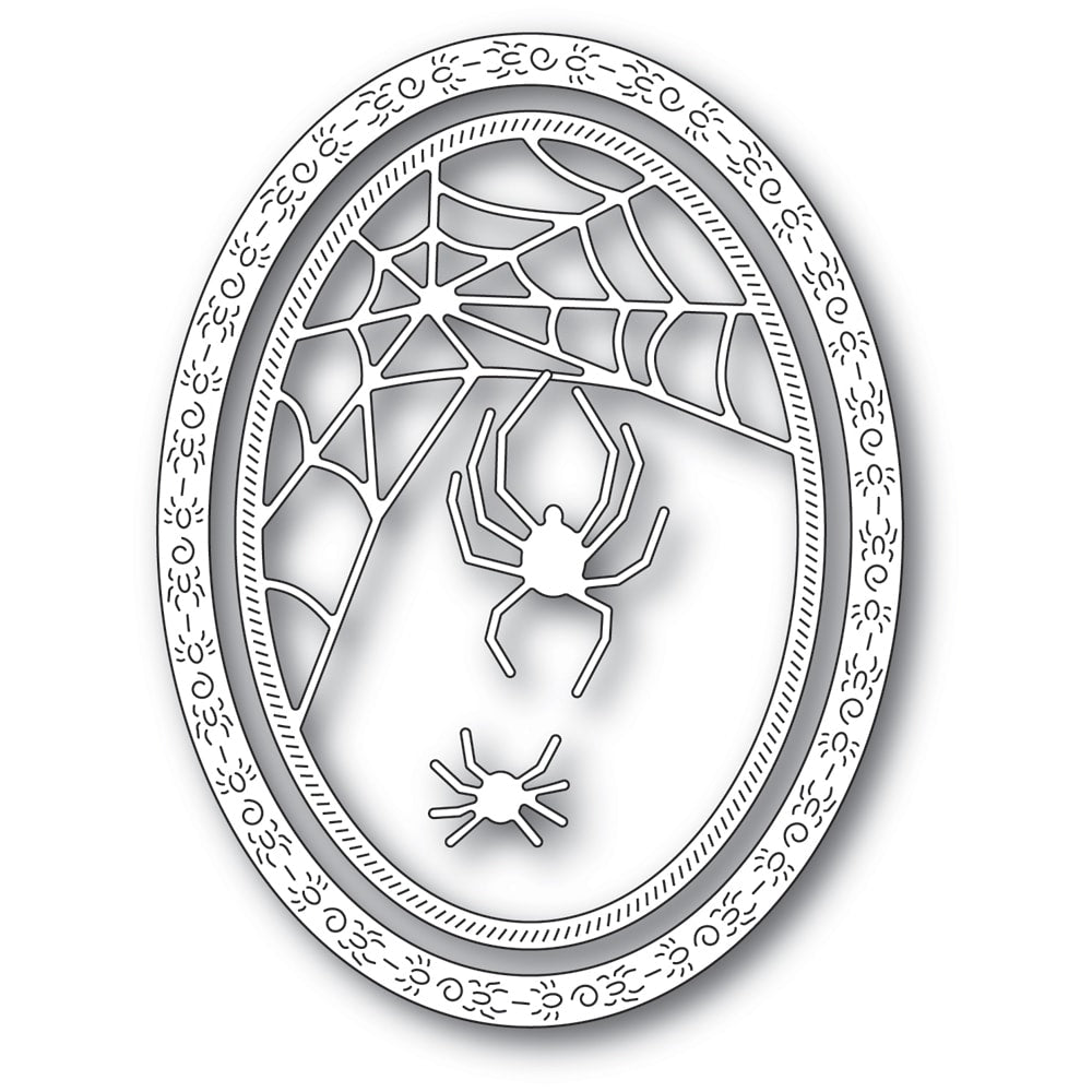 Memory Box Die - Spider Web Oval Frame
