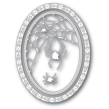 Memory Box Die - Spider Web Oval Frame
