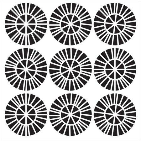 Crafter's Workshop 6x6 Template - Spikey Wheels