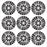 Crafter's Workshop 6x6 Template - Spikey Wheels