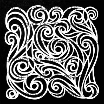 StencilGirl 6x6 Stencil - Spirit Swirl