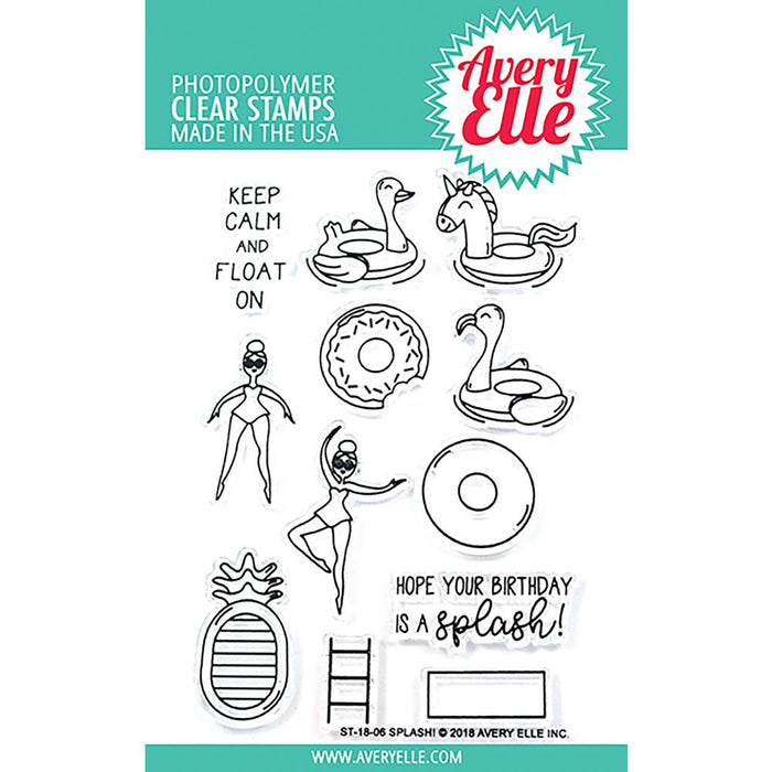 Avery Elle Clear Stamps - Splash!