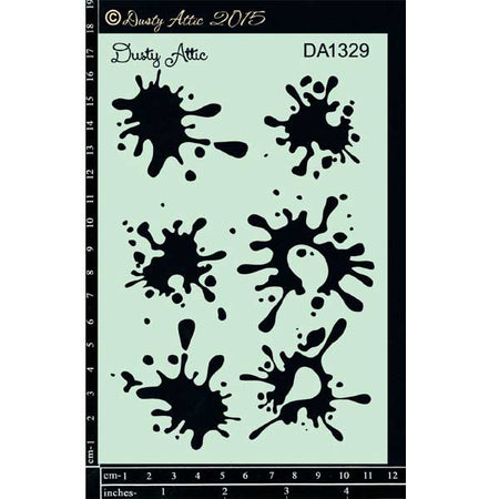 Dusty Attic Stencil - Splats