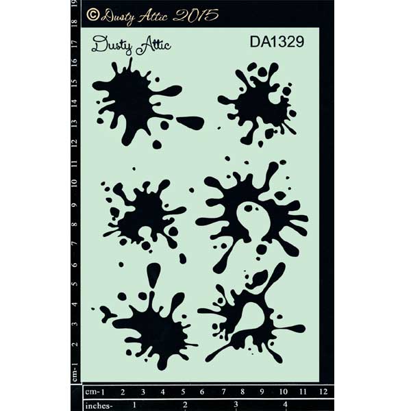 Dusty Attic Stencil - Splats