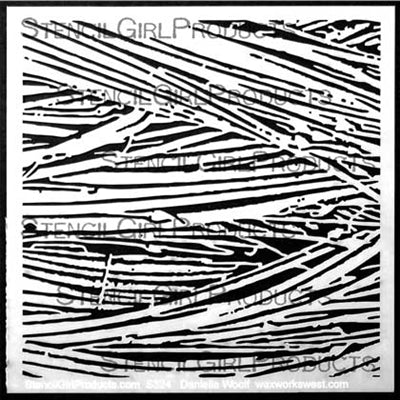 StencilGirl 6x6 Stencil - Spring Garlic