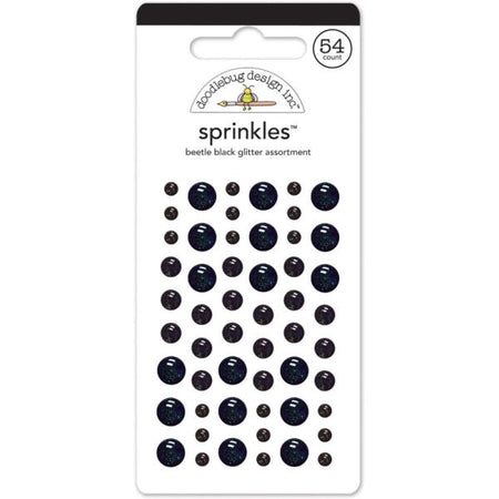 Doodlebug Design Glitter Sprinkles - Beetle Black