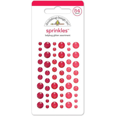 Doodlebug Design Glitter Sprinkles - Ladybug