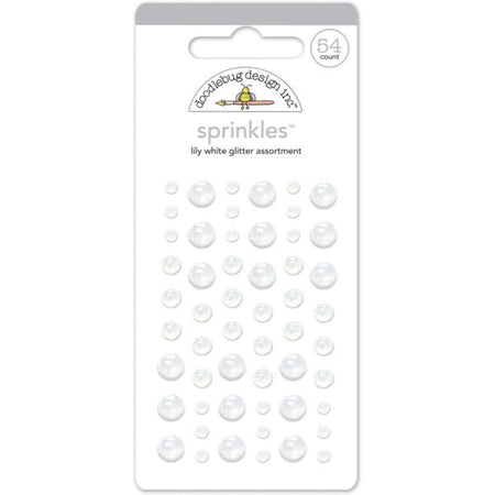 Doodlebug Design Glitter Sprinkles - Lily White