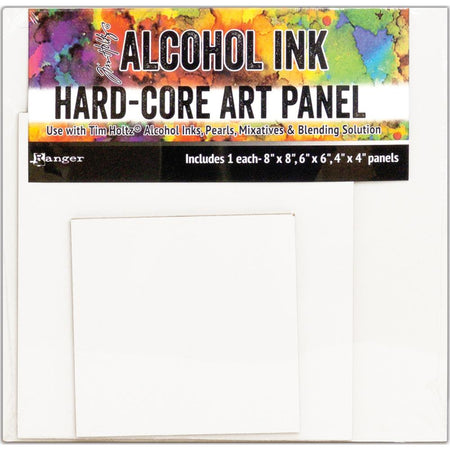 Ranger Tim Holtz Alcohol Ink Hard-Core Art Panel - Squares Mixed