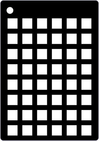 Creative Expressions Mini Stencil - Squares Grid