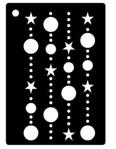 Creative Expressions Mini Stencil - Star Chains