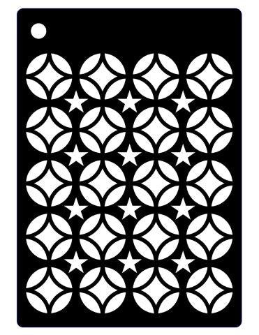 Creative Expressions Mini Stencil - Star Circles