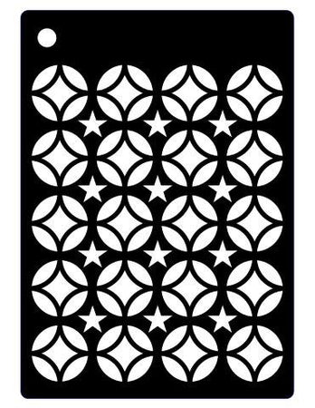 Creative Expressions Mini Stencil - Star Circles