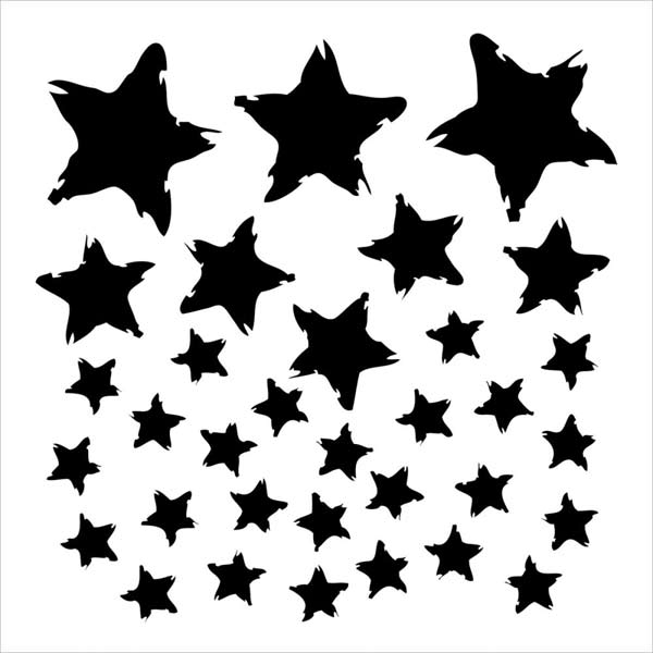 Crafter's Workshop 6x6 Template - Star Fall