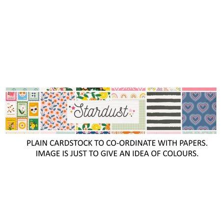 American Crafts Jen Hadfield Stardust - Bazzill Plain Matchmaker Pack