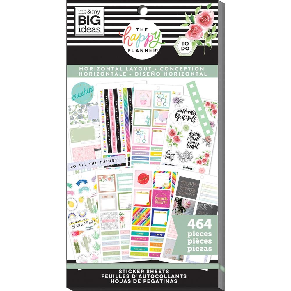 Me & My Big Ideas Happy Planner - Sticker Value Pack Horizontal Layout