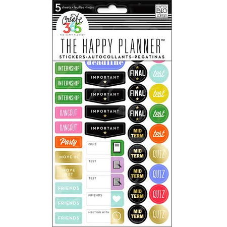 Me & My Big Ideas Happy Planner - School/College Stickers