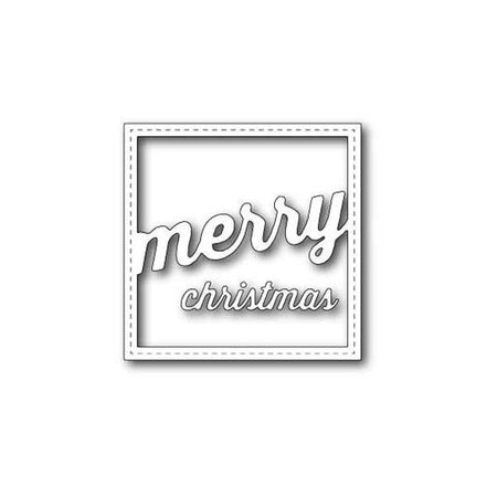 Memory Box Die - Stitched Merry Christmas Square Frame