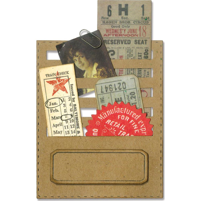 Sizzix Tim Holtz Alterations Thinlits Die - Stitched Slots