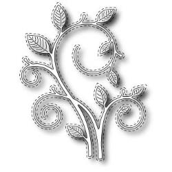 Poppystamps Die - Stitched Swirl Stem