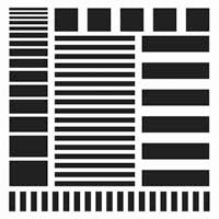 Crafter's Workshop 6x6 Template - Stripes