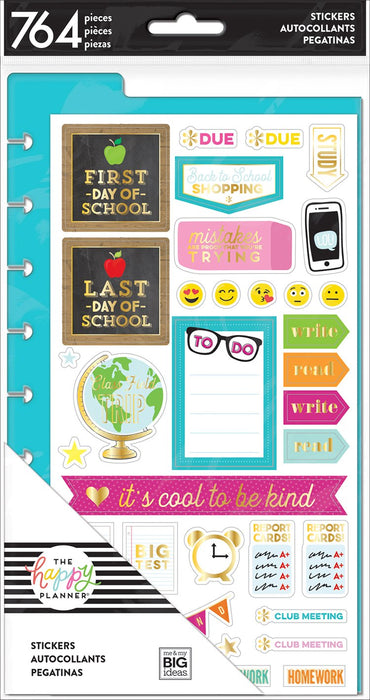 Me & My Big Ideas Happy Planner - Classic Dashboard Stickers Student