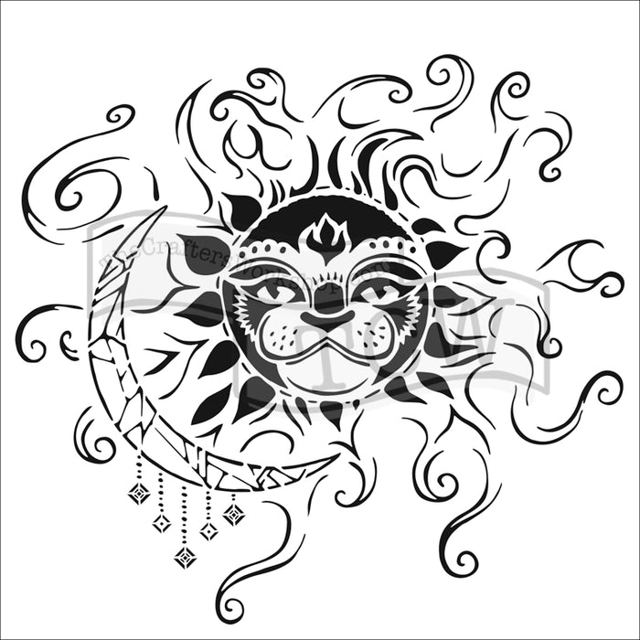 Crafter's Workshop 6x6 Template - Sun And Moon